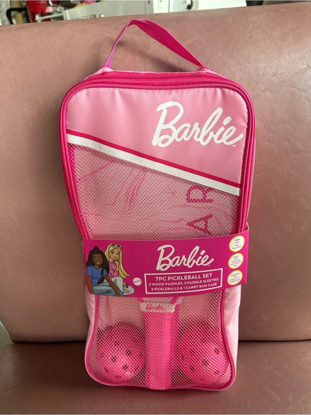 Barbie Wooden 7-Piece Pickleball Bundle